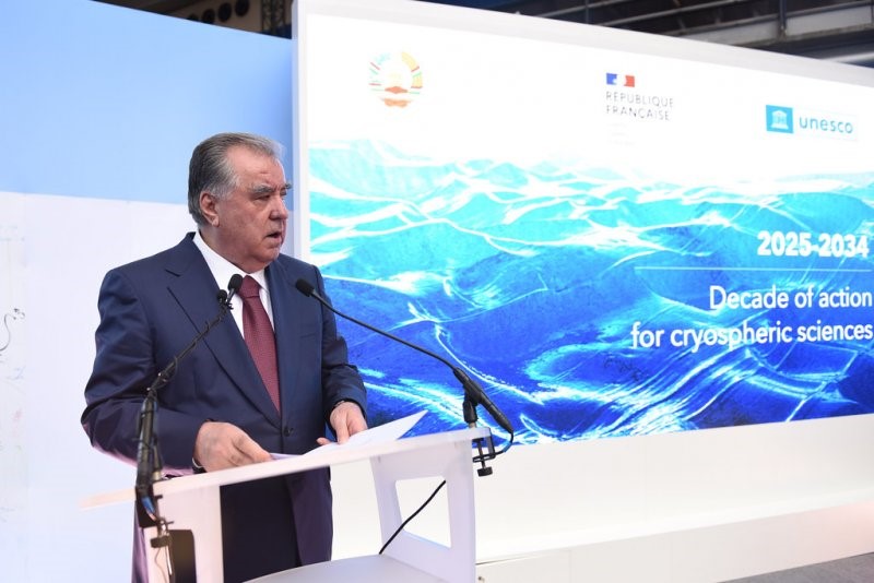 Президенти Ҷумҳурии Тоҷикистон Эмомалӣ Раҳмон дар чорабинии сатҳи баланди оғози Даҳсолаи байналмилалии амал оид ба илмҳои яхшиносӣ (криосферӣ), солҳои 2025-2034 иштирок ва суханронӣ намуданд