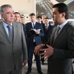 Сарвари давлат Эмомалӣ Раҳмон бо корҳои сохтмонӣ дар Варзишгоҳи миллии Тоҷикистон дар шаҳри Душанбе шинос шуданд